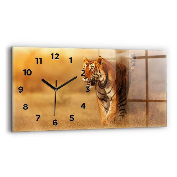 Reloj horizontal Tigre de caza