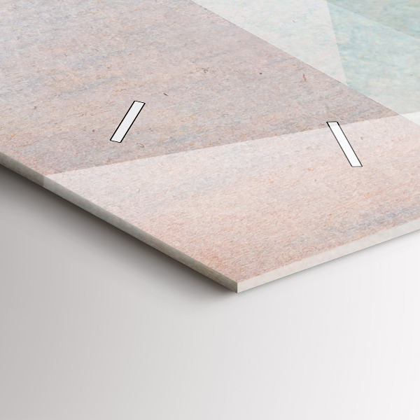 Reloj de cristal horizontal Triángulos Textura Abstracta