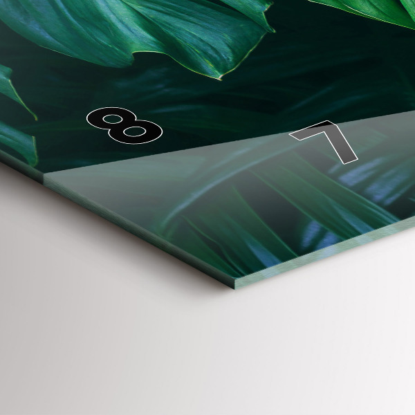 Reloj horizontal El lado tropical de la naturaleza