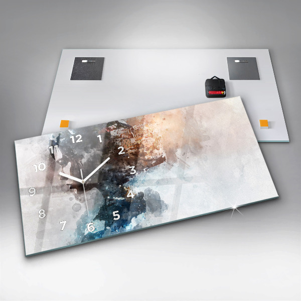 Reloj de cristal horizontal El pasado en la nuca