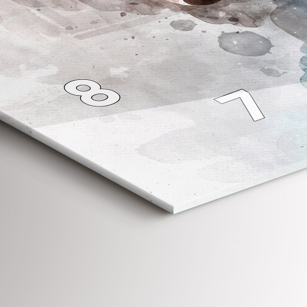 Reloj de cristal horizontal El pasado en la nuca