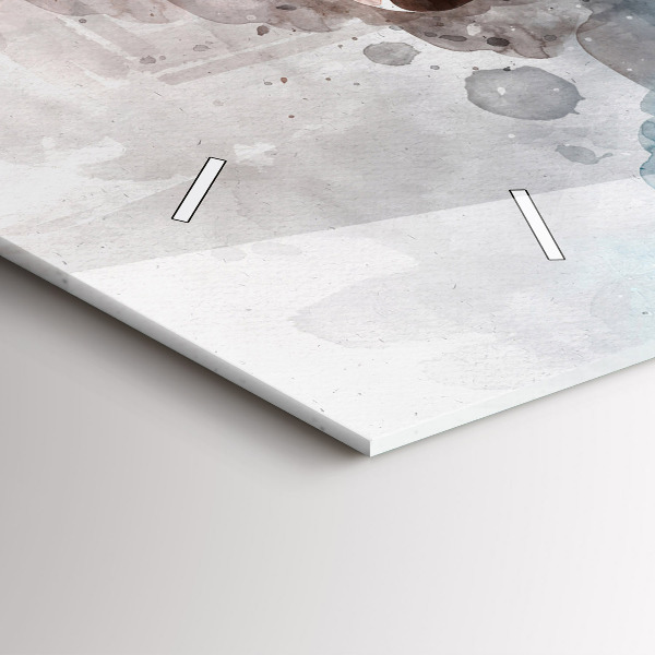 Reloj de cristal horizontal El pasado en la nuca