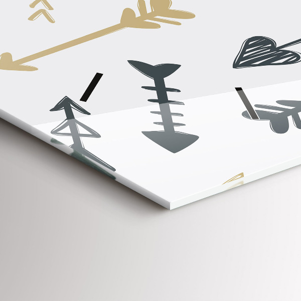 Reloj horizontal Patrón geométrico de hipster