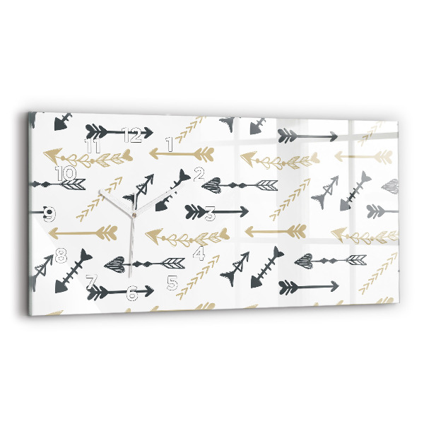 Reloj horizontal Patrón geométrico de hipster