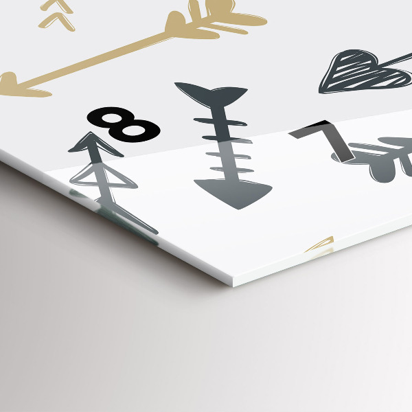 Reloj horizontal Patrón geométrico de hipster