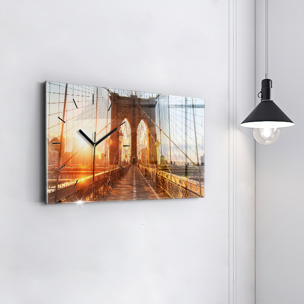 Reloj horizontal Puente de Brooklyn NYC