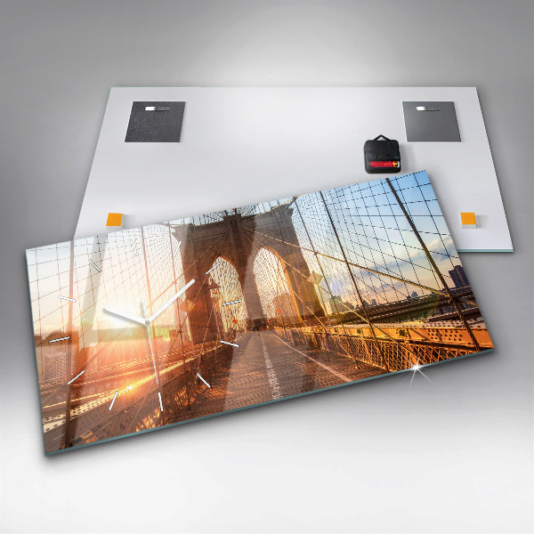 Reloj horizontal Puente de Brooklyn NYC