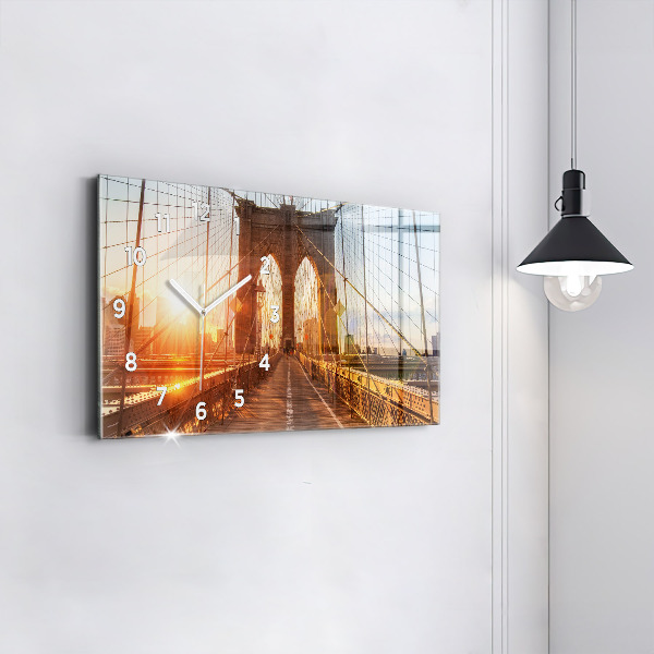 Reloj horizontal Puente de Brooklyn NYC