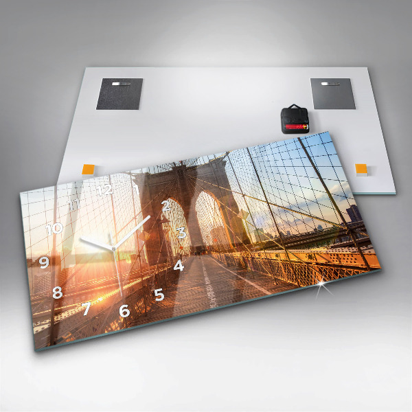 Reloj horizontal Puente de Brooklyn NYC