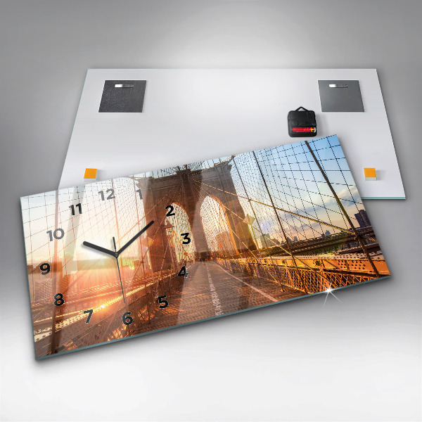 Reloj horizontal Puente de Brooklyn NYC