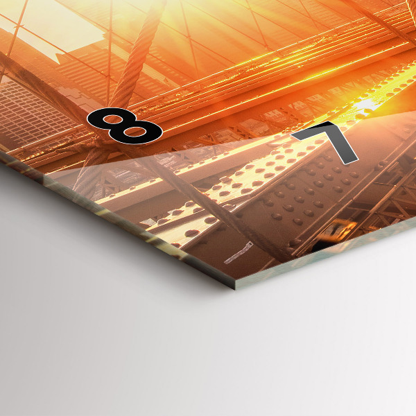 Reloj horizontal Puente de Brooklyn NYC