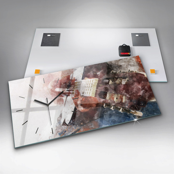 Reloj horizontal Visualización de guitarra