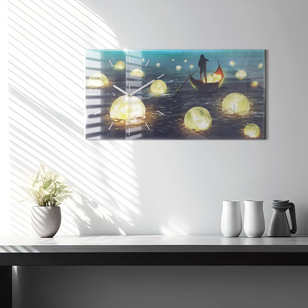 Reloj de cristal horizontal Abstracción