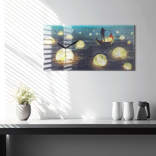 Reloj de cristal horizontal Abstracción