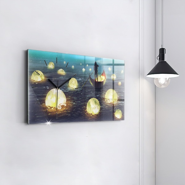 Reloj de cristal horizontal Abstracción