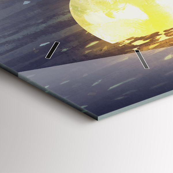 Reloj de cristal horizontal Abstracción