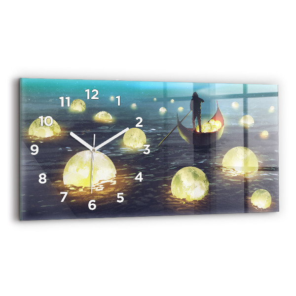 Reloj de cristal horizontal Abstracción