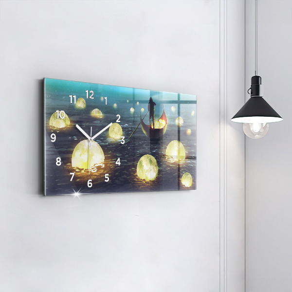 Reloj de cristal horizontal Abstracción