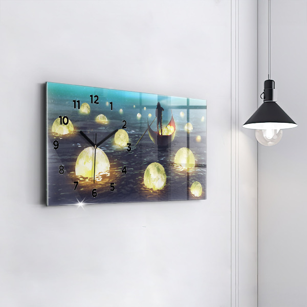 Reloj de cristal horizontal Abstracción