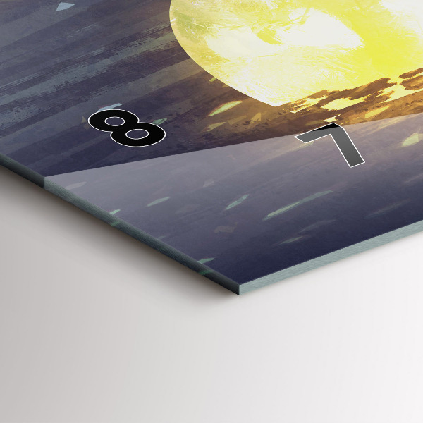 Reloj de cristal horizontal Abstracción