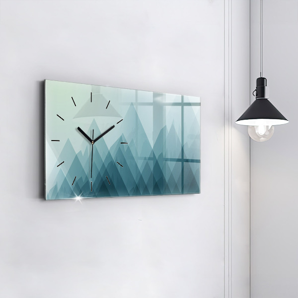 Reloj de cristal horizontal Figuras geométricas