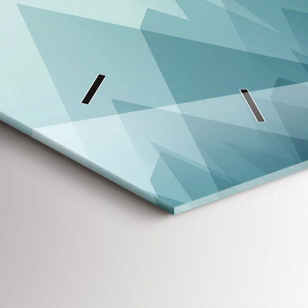 Reloj de cristal horizontal Figuras geométricas