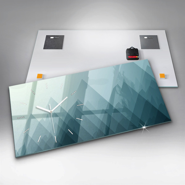 Reloj de cristal horizontal Figuras geométricas