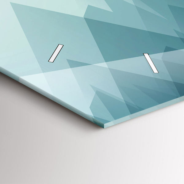 Reloj de cristal horizontal Figuras geométricas