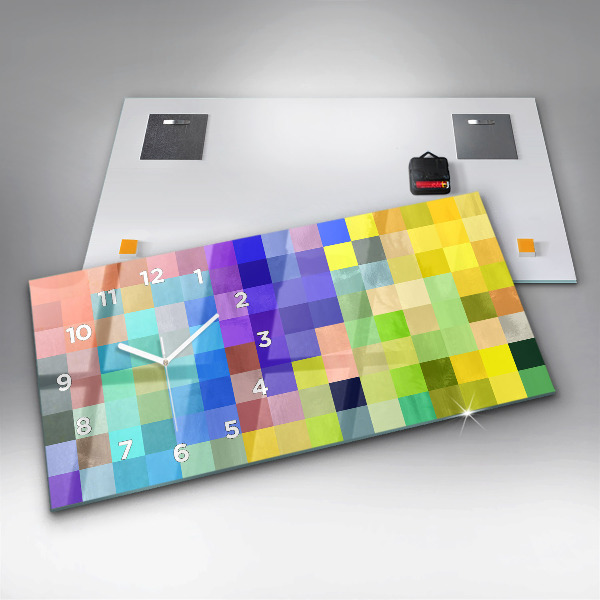 Reloj horizontal Composición de cuadrados
