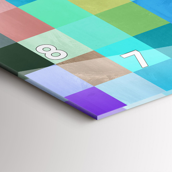 Reloj horizontal Composición de cuadrados