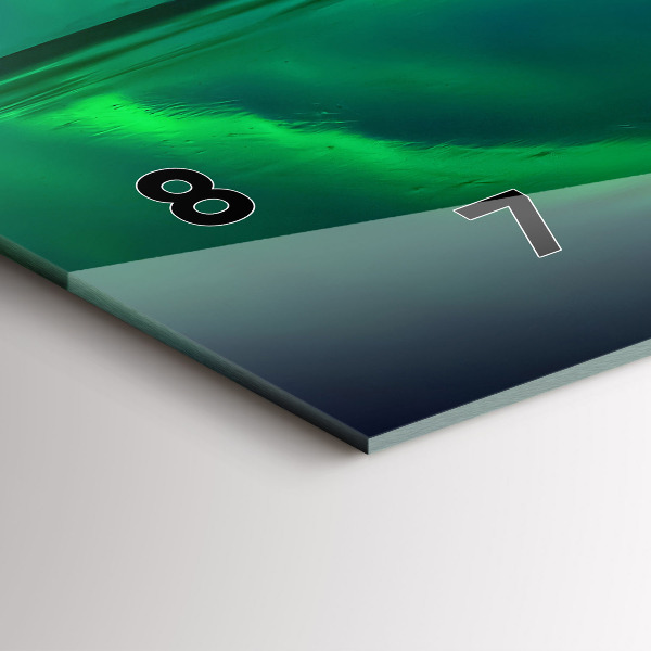 Reloj de cristal horizontal Aurora boreal