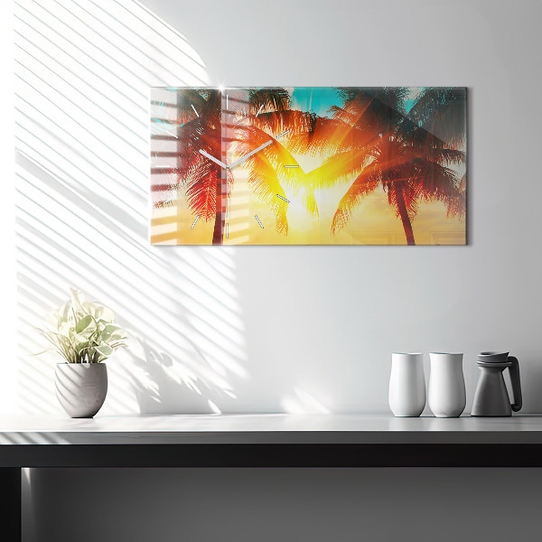 Reloj de cristal horizontal Vacaciones Descanso Verano