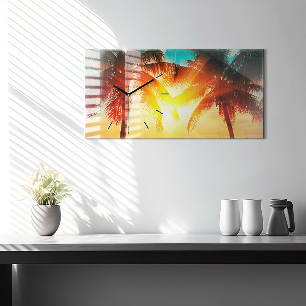 Reloj de cristal horizontal Vacaciones Descanso Verano