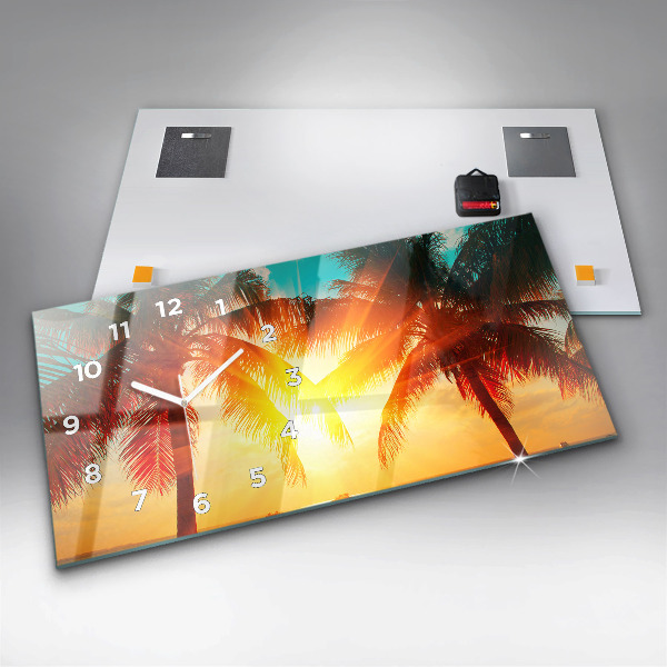 Reloj de cristal horizontal Vacaciones Descanso Verano