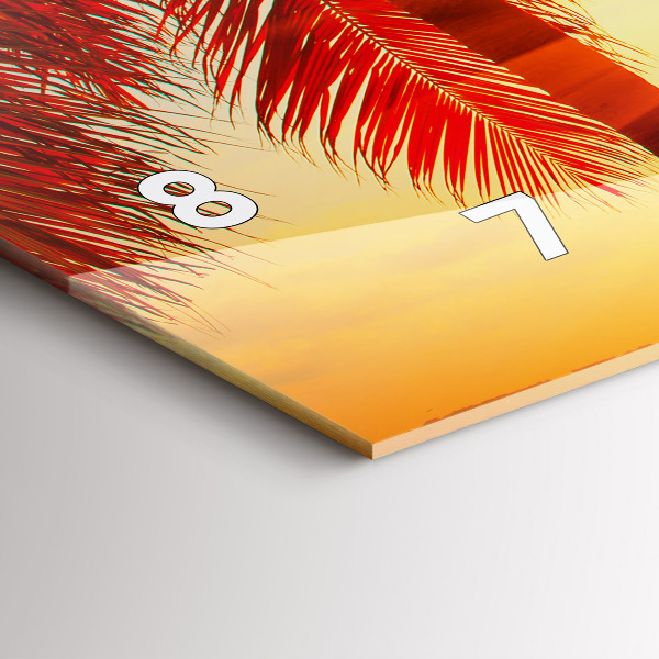 Reloj de cristal horizontal Vacaciones Descanso Verano