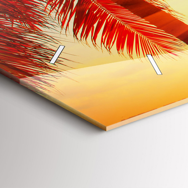 Reloj de cristal horizontal Vacaciones Descanso Verano