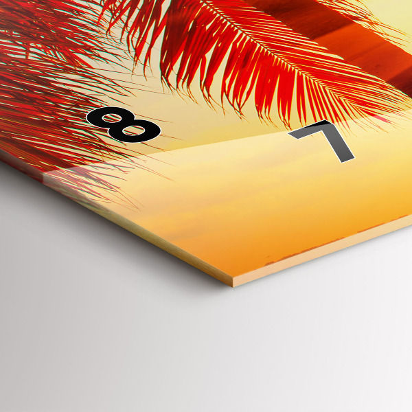 Reloj de cristal horizontal Vacaciones Descanso Verano