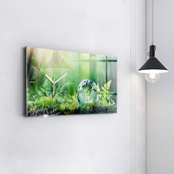 Reloj horizontal Globo terráqueo