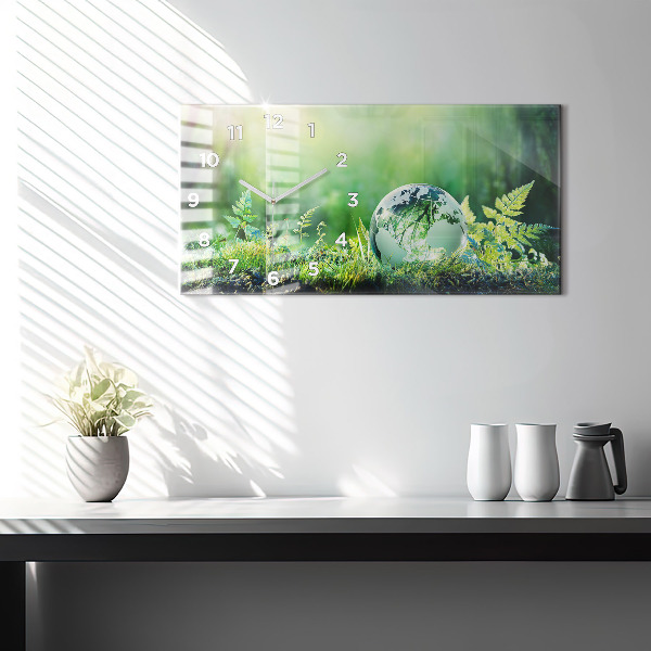 Reloj horizontal Globo terráqueo