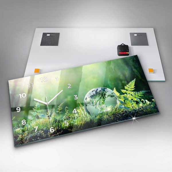 Reloj horizontal Globo terráqueo