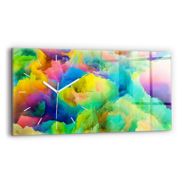 Reloj de cristal horizontal Textura fractal