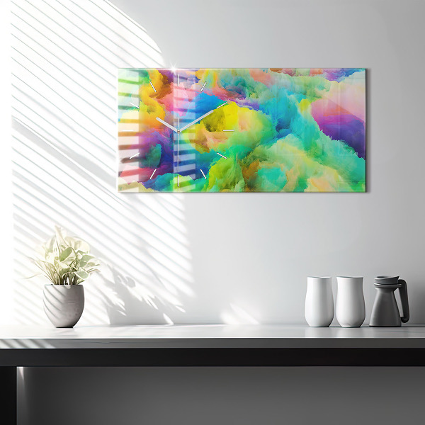 Reloj de cristal horizontal Textura fractal