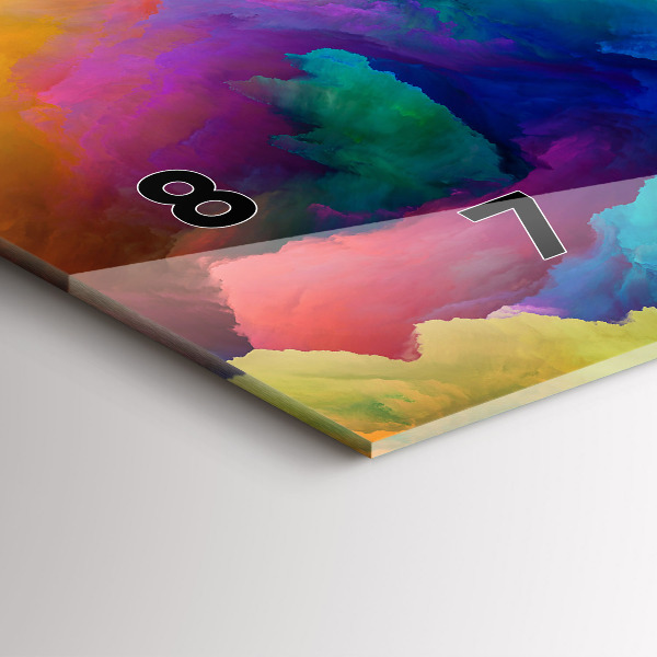 Reloj de cristal horizontal Textura fractal