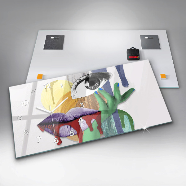 Reloj horizontal Collage surrealista