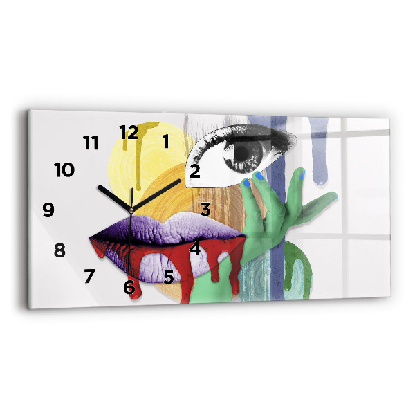 Reloj horizontal Collage surrealista