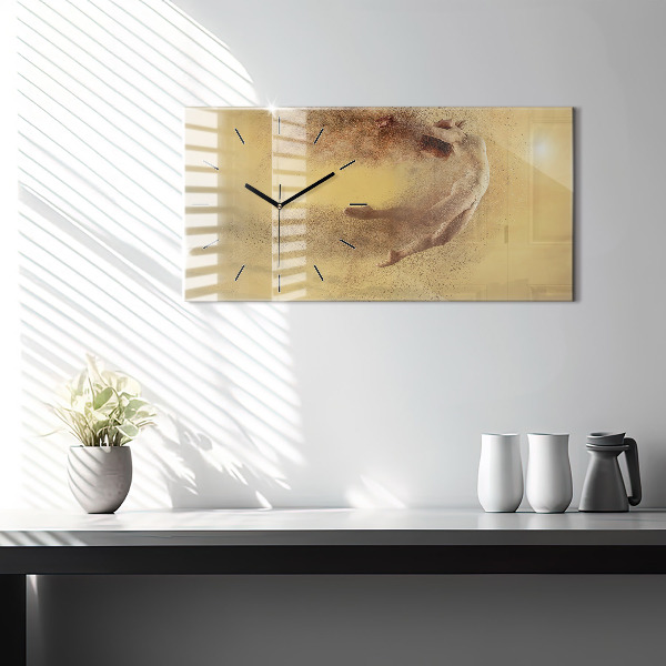 Reloj de cristal horizontal Mujer en figura