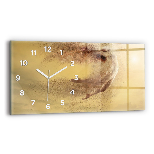Reloj de cristal horizontal Mujer en figura