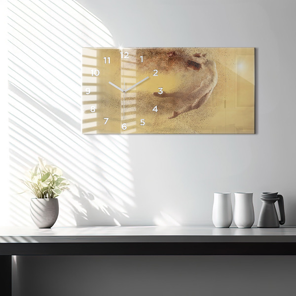 Reloj de cristal horizontal Mujer en figura