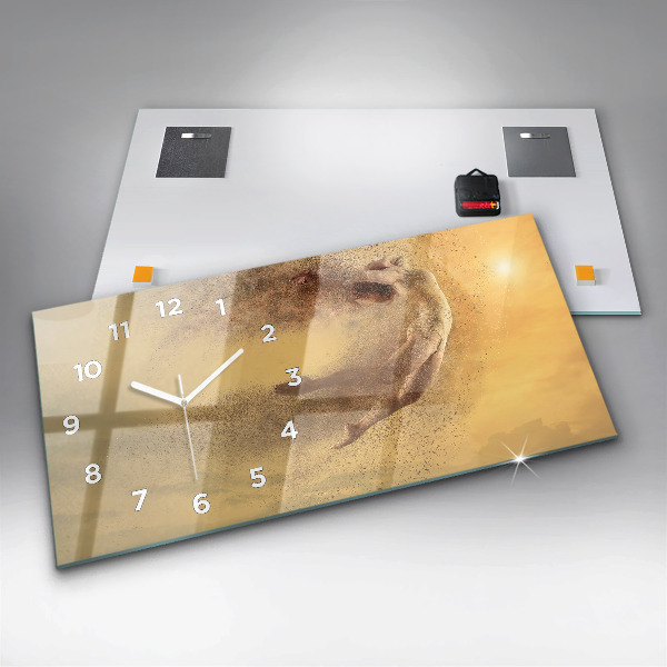 Reloj de cristal horizontal Mujer en figura