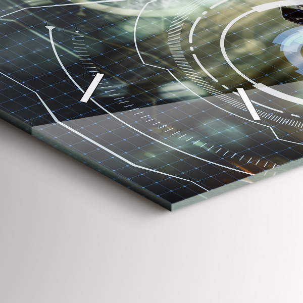 Reloj de cristal horizontal Soldado con pistola